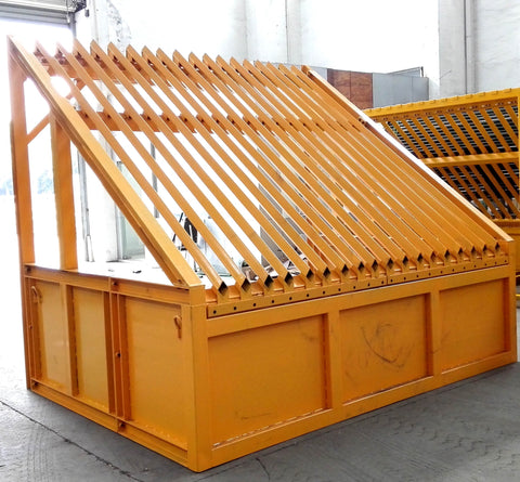 Full view of 9x12 FT Grizzly Rock Screen Separator

Side profile showing adjustable bar spacing

Close-up of steel tubing and support structure

Assembled Grizzly rock separator in construction site

Top view of deck bar spacing system