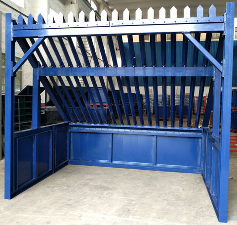 Full view of 9x12 FT Grizzly Rock Screen Separator

Side profile showing adjustable bar spacing

Close-up of steel tubing and support structure

Assembled Grizzly rock separator in construction site

Top view of deck bar spacing system
