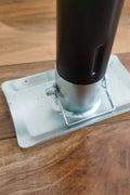 “A-frame topwind trailer jack with removable foot plate”

“Utility trailer jack with 15 inch lift and 5000 lb rating”

“Black heavy-duty topwind jack with foot for RV or cargo trailers”