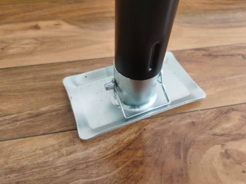 “A-frame topwind trailer jack with removable foot plate”

“Utility trailer jack with 15 inch lift and 5000 lb rating”

“Black heavy-duty topwind jack with foot for RV or cargo trailers”