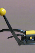 A333 Manual Steel Strapping Tool – Full View with Dual Handle

Heavy-Duty Banding Tool for Pallets and Crates

Yellow and Black A333 Strapping Tool – Top View

A333 Tensioner & Sealer Kit with Accessories