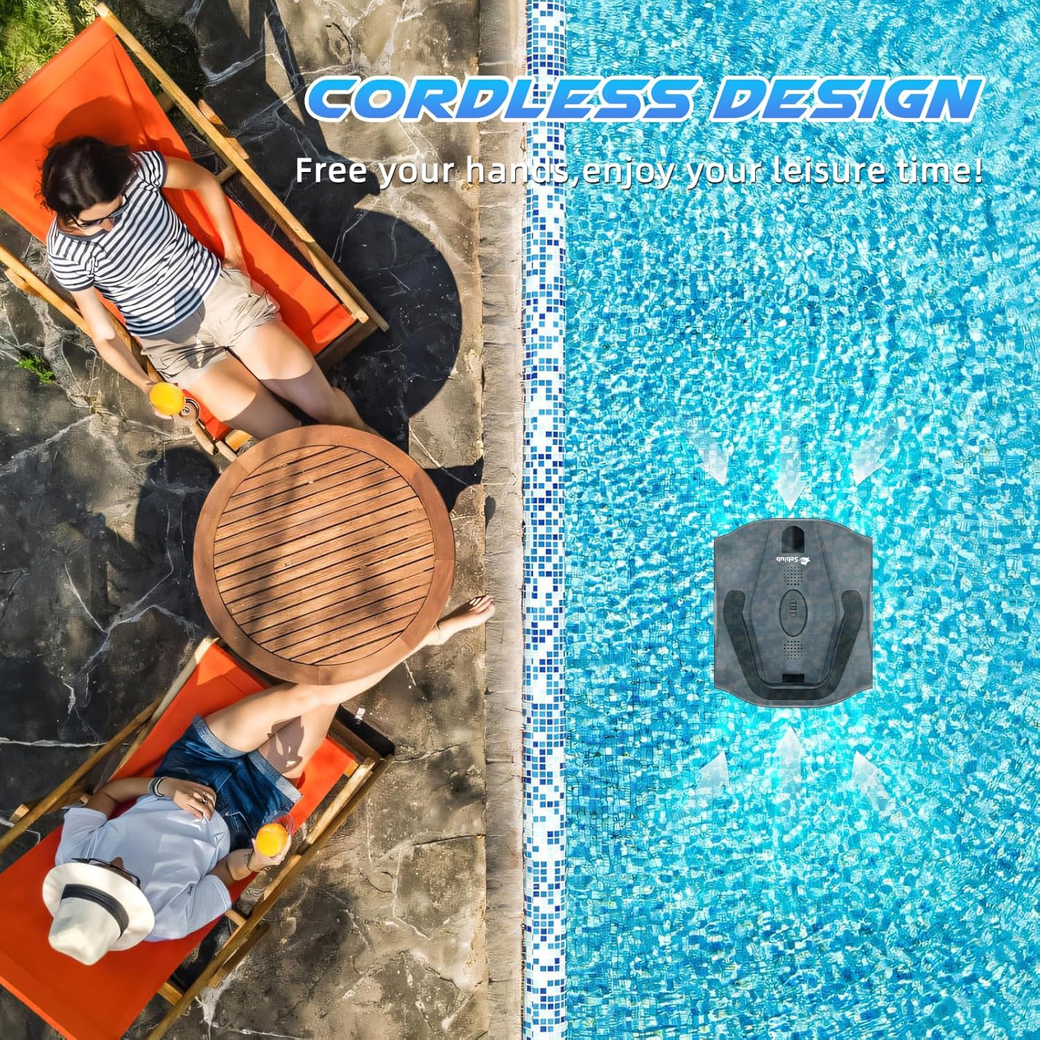Pool Vacuum Coverage – 1076 sq. ft. Display
