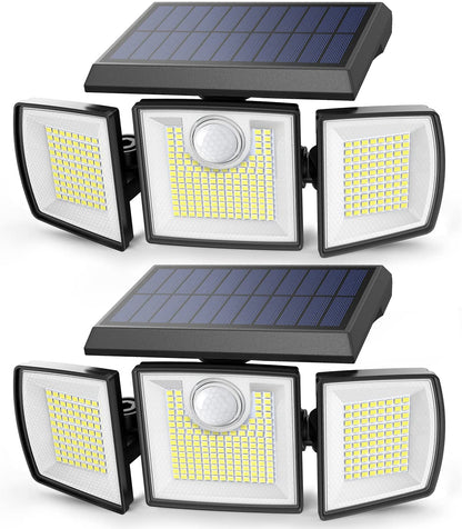 New Adjustable 306 LED Solar Motion Sensor Security Light – Bright, Energy - Efficient Outdoor Security Lighting JY2110 - with | Sold by Uncle Wiener's Wholesale