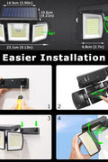 New Adjustable 306 LED Solar Motion Sensor Security Light – Bright, Energy - Efficient Outdoor Security Lighting JY2110 - with | Sold by Uncle Wiener's Wholesale