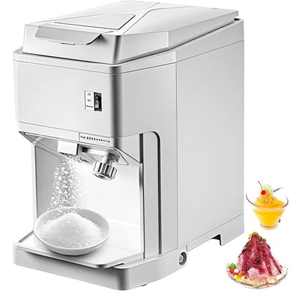 • “Adjustable commercial ice crusher machine with 5.1L hopper”
• “Electric ice shaver with triple blade and safety cover”
• “Countertop ice crushing machine for drinks and snow cones”
• “High-volume ice shaver with reverse switch and drain port”