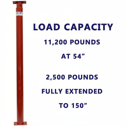 New Adjustable Jack Post Basement Support – Heavy Duty Steel Column for Foundation & Floor Repair - with 54 - 150″ ADJUSTABLE HEIGHT | Sold by Uncle Wiener's Wholesale