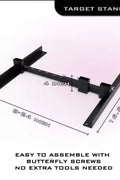 New Adjustable Outdoor Target Stand – Paper Target Holder Base, Fits 1x2 Wood Supports, Includes Clips & Stakes - with | Sold by Uncle Wiener's Wholesale