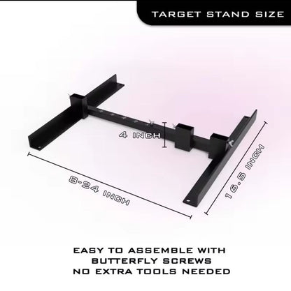 New Adjustable Outdoor Target Stand – Paper Target Holder Base, Fits 1x2 Wood Supports, Includes Clips & Stakes - with | Sold by Uncle Wiener's Wholesale
