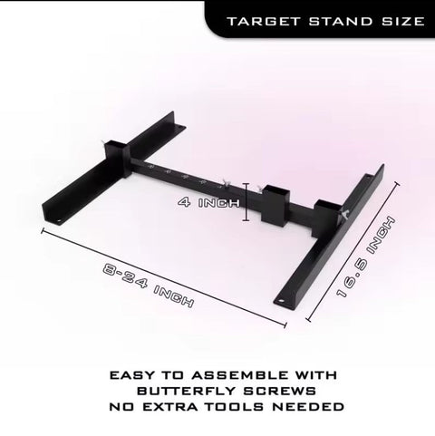 New Adjustable Outdoor Target Stand – Paper Target Holder Base, Fits 1x2 Wood Supports, Includes Clips & Stakes - with | Sold by Uncle Wiener's Wholesale