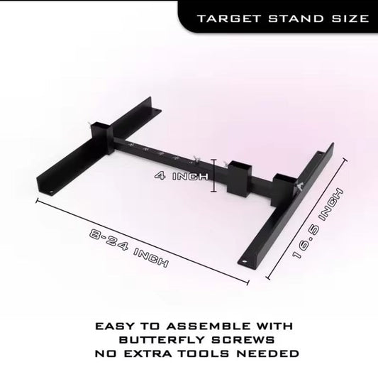 New Adjustable Outdoor Target Stand – Paper Target Holder Base, Fits 1x2 Wood Supports, Includes Clips & Stakes - with | Sold by Uncle Wiener's Wholesale
