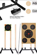 New Adjustable Outdoor Target Stand – Paper Target Holder Base, Fits 1x2 Wood Supports, Includes Clips & Stakes - with | Sold by Uncle Wiener's Wholesale