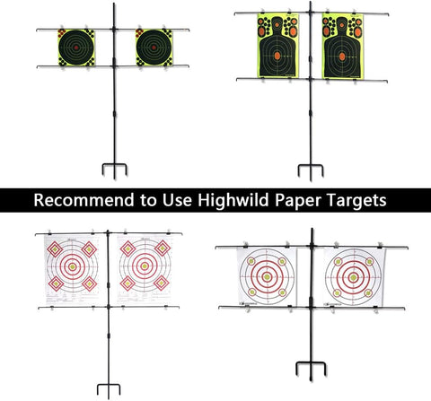 NEW Adjustable Paper Target Stand Frame with 8 Clips S1276 - with | Sold by Uncle Wiener's Wholesale