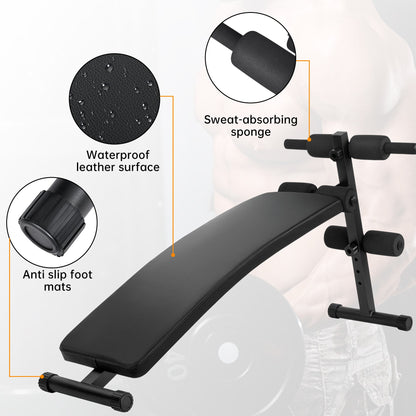New Adjustable Sit - Up Bench – 330 lbs Capacity Ab Workout Bench for Home Gym Foldable, 4 - Level Height AMEEB101 - with | Sold by Uncle Wiener's Wholesale