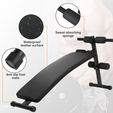 New Adjustable Sit - Up Bench – 330 lbs Capacity Ab Workout Bench for Home Gym Foldable, 4 - Level Height AMEEB101 - with | Sold by Uncle Wiener's Wholesale