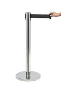 New Adjustable Stainless Steel Crowd Control Barrier Post – Retractable Belt Stanchion 1127501 - with 1 Pc Barrier Post | Sold by Uncle Wiener's Wholesale