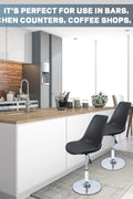 New Adjustable Swivel Bar Stool – Modern Height Adjustable Counter Chair with Footrest AMDPC001 - with | Sold by Uncle Wiener's Wholesale