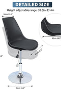 New Adjustable Swivel Bar Stool – Modern Height Adjustable Counter Chair with Footrest AMDPC001 - with | Sold by Uncle Wiener's Wholesale