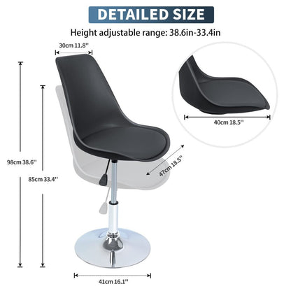 New Adjustable Swivel Bar Stool – Modern Height Adjustable Counter Chair with Footrest AMDPC001 - with | Sold by Uncle Wiener's Wholesale
