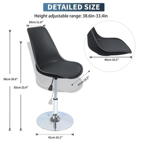 New Adjustable Swivel Bar Stool – Modern Height Adjustable Counter Chair with Footrest AMDPC001 - with | Sold by Uncle Wiener's Wholesale