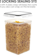 	Side locking system of airtight dry goods storage container