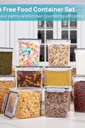 10-piece BPA-free airtight food container kit for kitchen organization