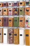 Complete kitchen pantry makeover with airtight food containers