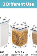 Versatile BPA-free airtight containers for pantry, fridge, and leftovers