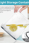 Leak-proof airtight seal on BPA-free food storage containers