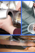 3-inch aluminum foil tape roll for HVAC sealing
Heavy-duty foil tape applied to duct insulation
Silver aluminum tape with strong adhesive for repair work