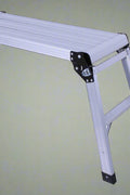 “Aluminum folding step ladder with anti-slip surface”

“Portable silver step ladder folded for storage”

“Lightweight foldable work platform ladder”

“WPA300 aluminum multi-purpose step stool”

“Step ladder for indoor and outdoor maintenance tasks”

