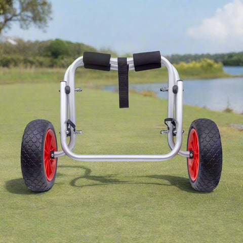 Aluminum Folding Kayak Trolley Cart with Large Wheels – 60KG Load Capacity – Compact Carrier Platform – Model KC4010 – Open Box