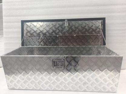 Heavy-Duty Aluminum Lockable Tool Box Open View

Lightweight Aluminum Storage Chest for Tools

Truck Bed Lockable Aluminum Tool Storage Box