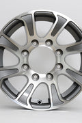 New Aluminum Trailer Rim 16x6, 8 Bolt – Fits 235/85R16 & 235/80R16 Tires 1013740 - with | Sold by Uncle Wiener's Wholesale