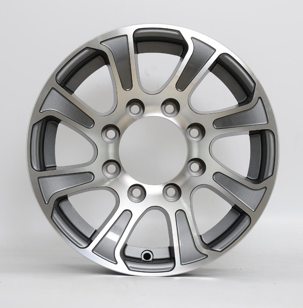 New Aluminum Trailer Rim 16x6, 8 Bolt – Fits 235/85R16 & 235/80R16 Tires 1013740 - with | Sold by Uncle Wiener's Wholesale