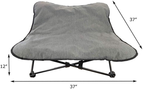 New arge Portable Elevated Dog Bed – Folding Pet Cot for Indoor & Outdoor Use 110842 - with | Sold by Uncle Wiener's Wholesale