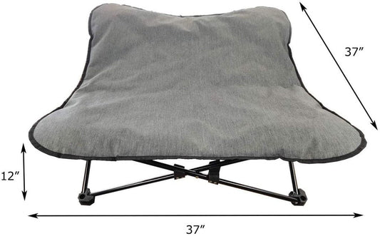 New arge Portable Elevated Dog Bed – Folding Pet Cot for Indoor & Outdoor Use 110842 - with | Sold by Uncle Wiener's Wholesale