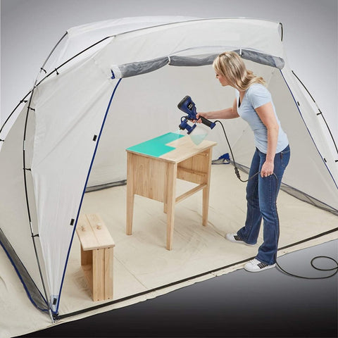 New arge Portable Paint Spray Shelter Booth – Overspray Protection, Easy Setup & Ventilated Design for DIY & Professional Use 4251135 - with | Sold by Uncle Wiener's Wholesale