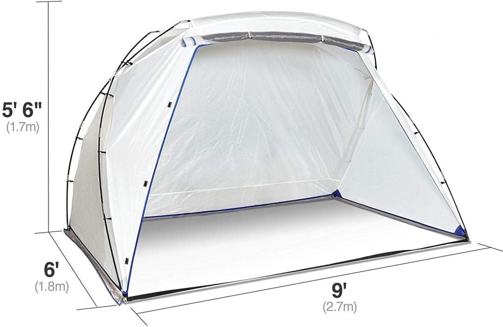 New arge Portable Paint Spray Shelter Booth – Overspray Protection, Easy Setup & Ventilated Design for DIY & Professional Use 4251135 - with | Sold by Uncle Wiener's Wholesale
