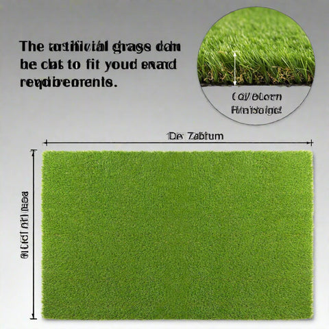 “10ft x 6.6ft artificial grass roll with 30mm pile height for outdoor lawn”

“Realistic synthetic turf for balcony, backyard, and pet areas”

“Durable artificial grass with drainage base and UV protection”