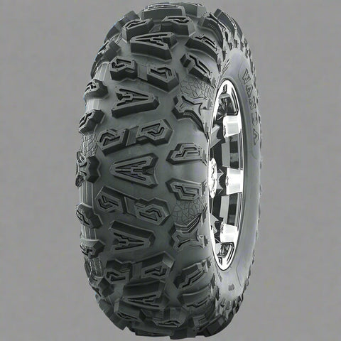 ATV mud tire profile with deep lug pattern

Sidewall view of ATV radial tire 27x10-14

Front view of tread design for all-terrain performance

UTV tire side-by-side with deep mud grooves

Radial ATV tire mounted on utility rim