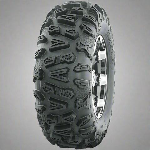 ATV mud tire profile with deep lug pattern

Sidewall view of ATV radial tire 27x10-14

Front view of tread design for all-terrain performance

UTV tire side-by-side with deep mud grooves

Radial ATV tire mounted on utility rim