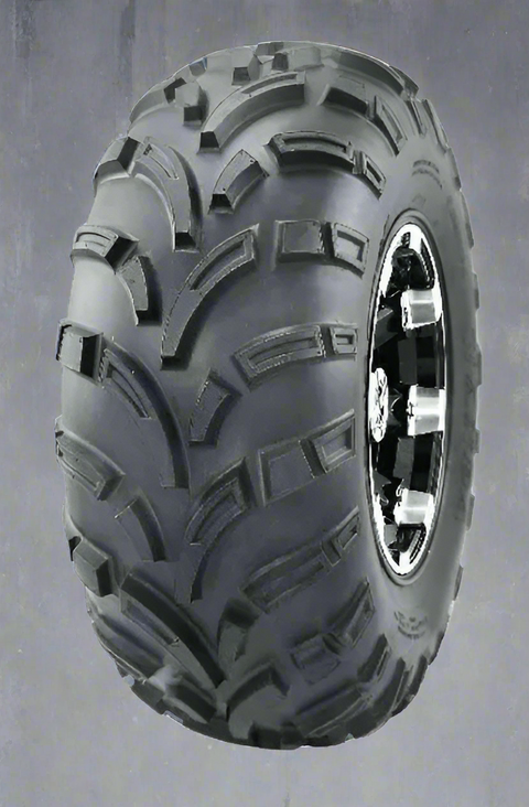 ATV mud tire profile with deep lug pattern

Sidewall view of ATV radial tire 27x10-14

Front view of tread design for all-terrain performance

UTV tire side-by-side with deep mud grooves

Radial ATV tire mounted on utility rim