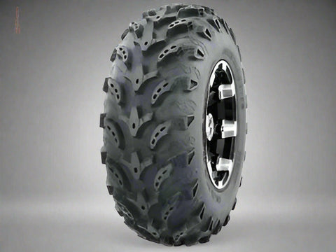 ATV mud tire profile with deep lug pattern

Sidewall view of ATV radial tire 27x10-14

Front view of tread design for all-terrain performance

UTV tire side-by-side with deep mud grooves

Radial ATV tire mounted on utility rim