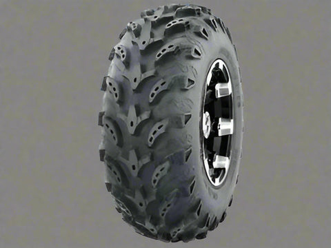 ATV mud tire profile with deep lug pattern

Sidewall view of ATV radial tire 27x10-14

Front view of tread design for all-terrain performance

UTV tire side-by-side with deep mud grooves

Radial ATV tire mounted on utility rim