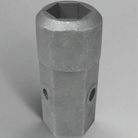 “Auger bit repair hub for 2 inch hex shaft with 5/8 and 3/4 inch pin holes”

“Heavy-duty cast steel auger hub for post hole digger repair”

“Skid steer auger repair tool – hex female hub with dual pin compatibility”