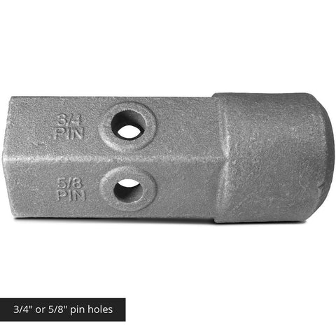 “Auger bit repair hub for 2 inch hex shaft with 5/8 and 3/4 inch pin holes”

“Heavy-duty cast steel auger hub for post hole digger repair”

“Skid steer auger repair tool – hex female hub with dual pin compatibility”
