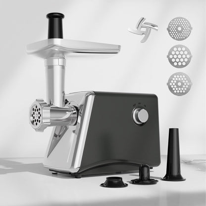 "800W Automatic Electric Meat Grinder with Sausage Stuffer Attachment"

"Heavy Duty Stainless Steel Meat Grinder for Kitchen Use"

"Electric Food Processor for Meat Grinding and Sausage Making"

"Home Kitchen Meat Grinder and Sausage Stuffer Machine"

