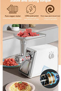 "800W Automatic Electric Meat Grinder with Sausage Stuffer Attachment"

"Heavy Duty Stainless Steel Meat Grinder for Kitchen Use"

"Electric Food Processor for Meat Grinding and Sausage Making"

"Home Kitchen Meat Grinder and Sausage Stuffer Machine"

