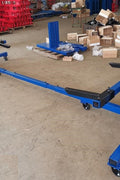 Automotive Car Rotisserie – Heavy-Duty 4,000 LB Frame Lift (Side View)
Frame Restoration Tool with Blue Finish – Model 1024CT (Angled View)
Adjustable Height & Swivel Casters on Auto Rotisserie
Full-Frame Rotisserie for Car Body Repair – 4000 LB Capacity