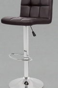 Adjustable Leather Swivel Bar Stool – Black Padded Seat Front View

Modern Bar Chair with Chrome Base – Side Profile

Leather Padded Counter Stool with Footrest – 360 Swivel View

2-Pack Adjustable Bar Stools – Kitchen Counter Seating